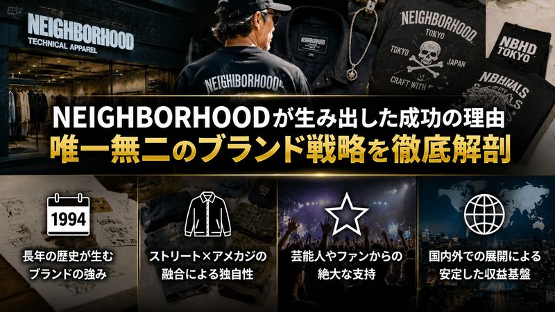 2. NEIGHBORHOODが滝沢伸介を金持ちにした成功要因