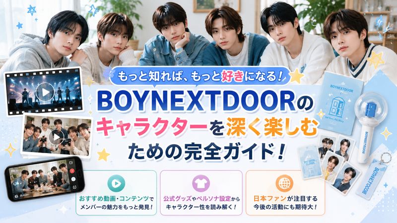 4. BOYNEXTDOORキャラクターをもっと深く楽しむために