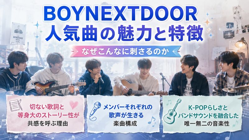 2. BOYNEXTDOOR人気曲の魅力と特徴|なぜこんなに刺さるのか