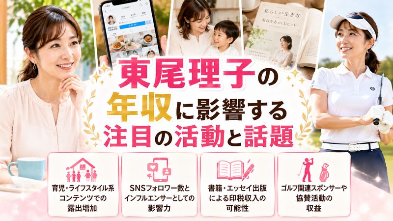 3. 東尾理子の年収に影響する注目の活動と話題
