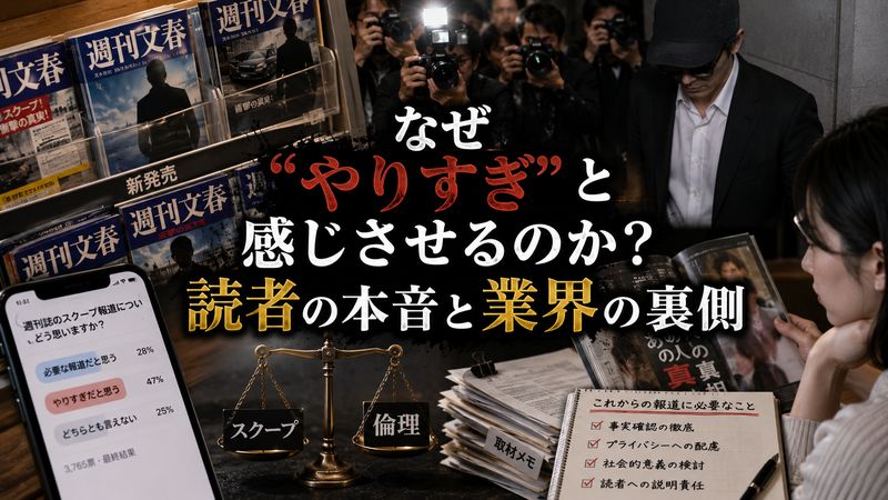 4.文春報道の「やりすぎ感」を生む構造と読者の本音