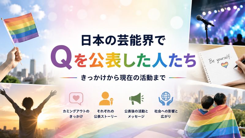 2. LGBTQのQを公表した日本の芸能人一覧