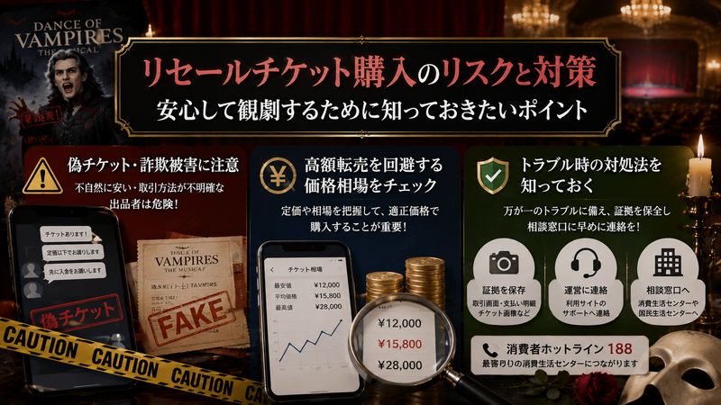 3. ダンス オブ ヴァンパイア リセールチケット購入時のリスクと対策