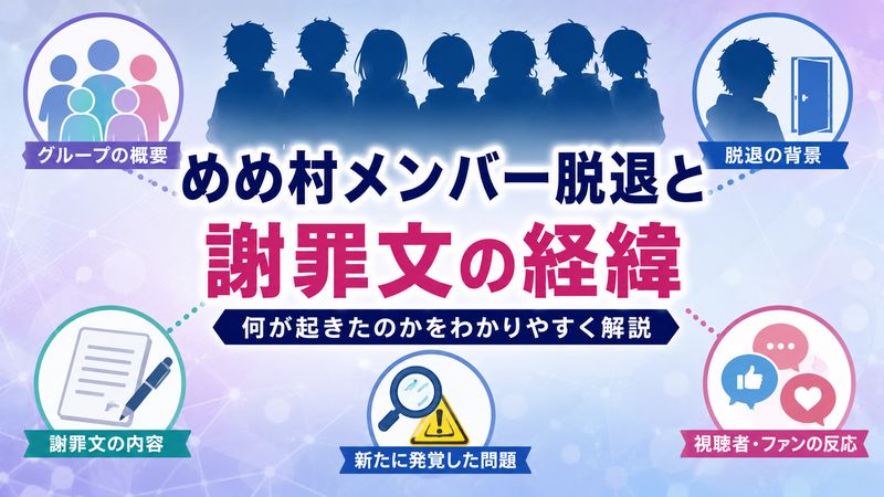 2.めめ村メンバー脱退と謝罪文の経緯