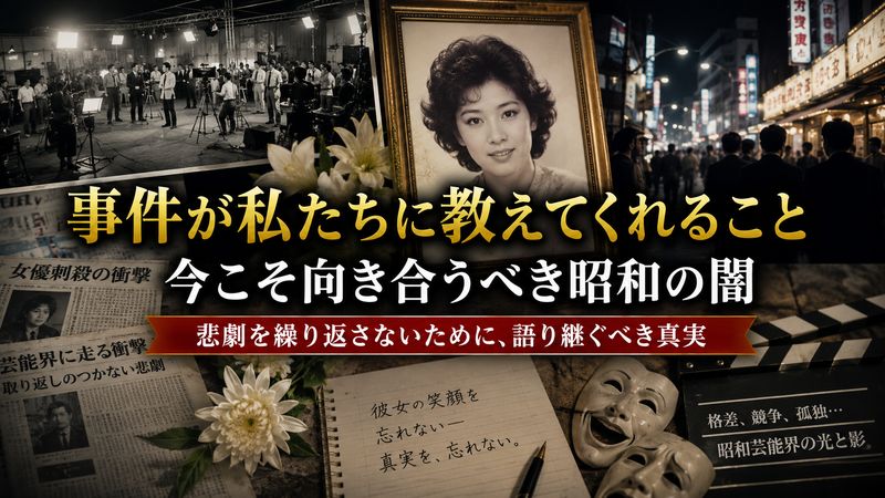 4. 事件が残した教訓と昭和芸能界が抱えていた闇