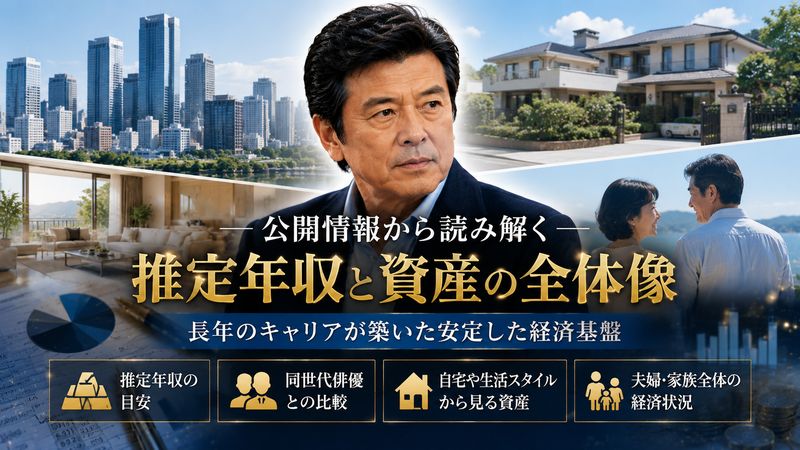 3.三浦友和の推定年収と資産背景