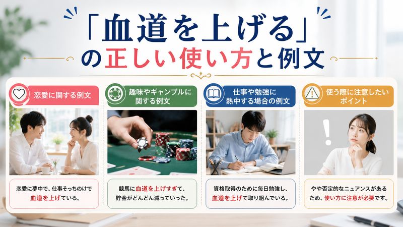 3.「血道を上げる」の正しい使い方と例文