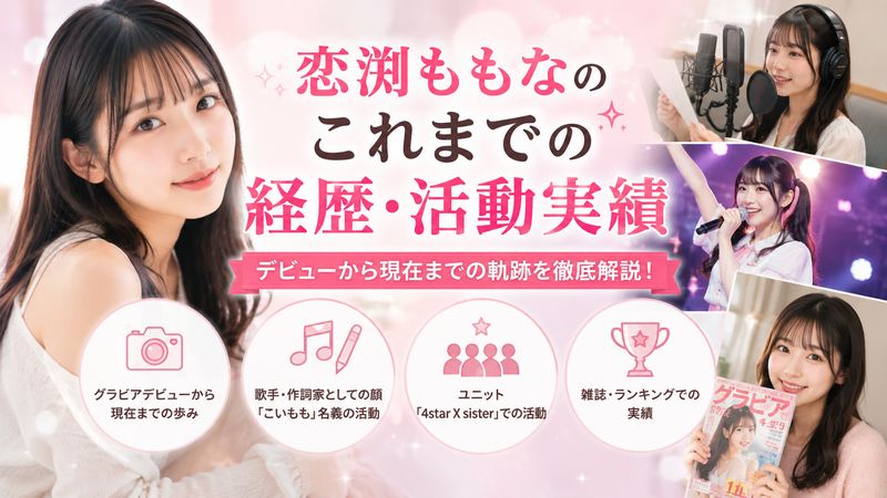 2.恋渕ももなのこれまでの経歴・活動実績