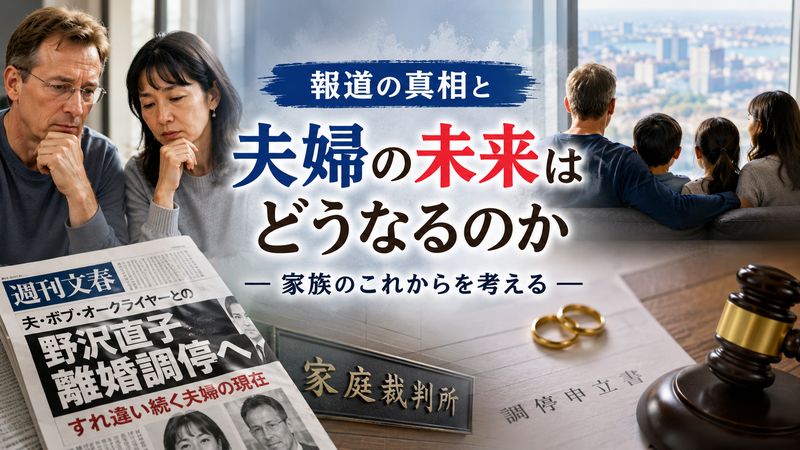 4.野沢直子との離婚調停をめぐる話題