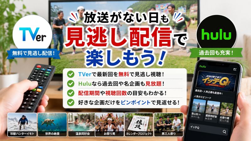 3.放送がない日に見逃し配信で楽しむ方法