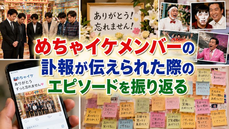 3.めちゃイケメンバーの訃報が伝えられた際のエピソード