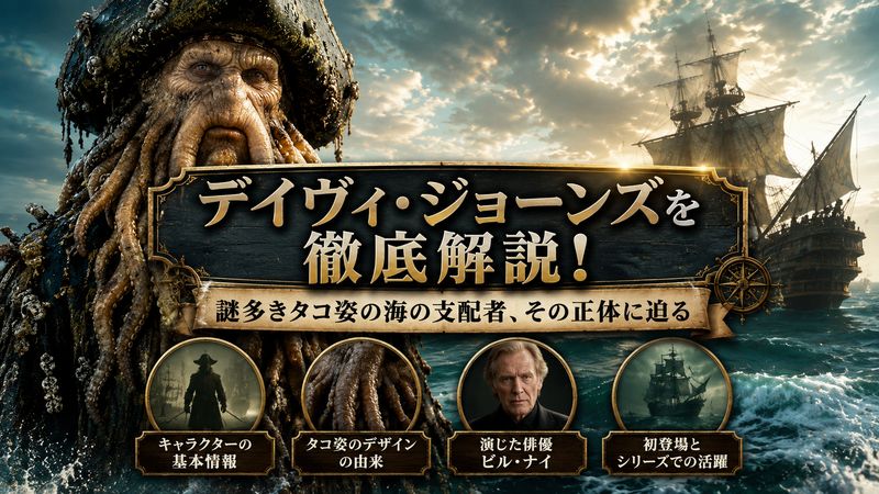 1.パイレーツ・オブ・カリビアンのタコとは？デイヴィ・ジョーンズの基本プロフィール