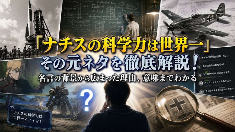 1.「ナチスの科学力は世界一」という言葉の元ネタとは