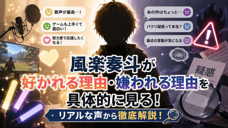 3.風楽奏斗が好かれる理由・嫌われる理由を具体的に見る