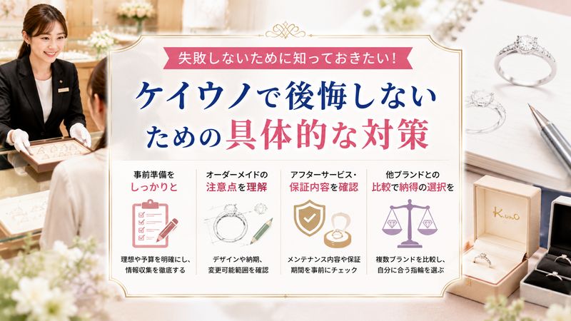4.ケイウノで後悔しないための具体的な対策