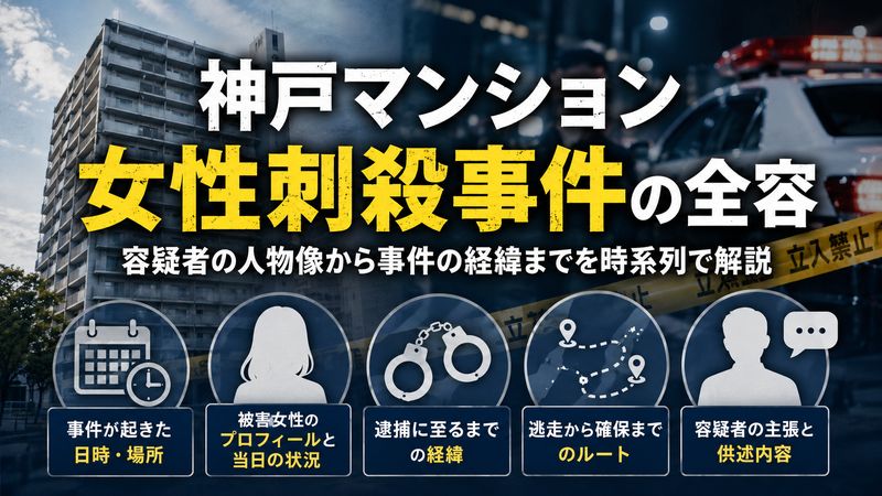 1.谷本将志容疑者とは?神戸マンション女性刺殺事件の概要