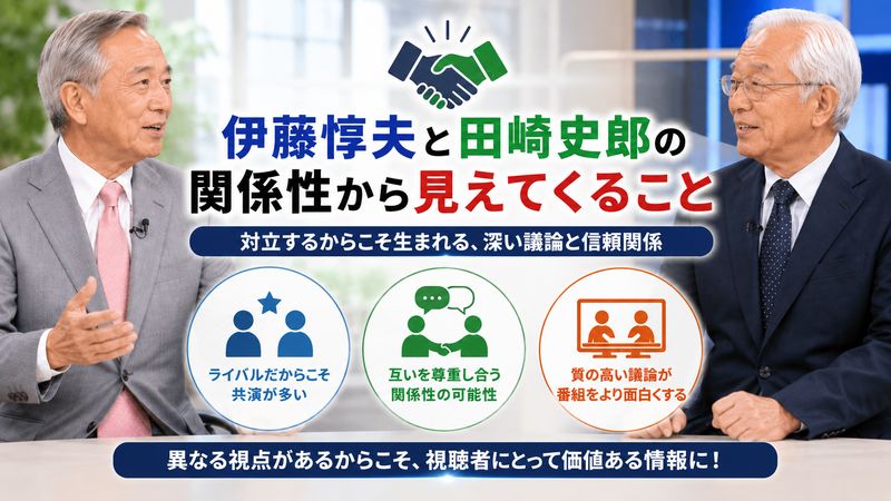 4.伊藤惇夫と田崎史郎の関係性から見えてくること