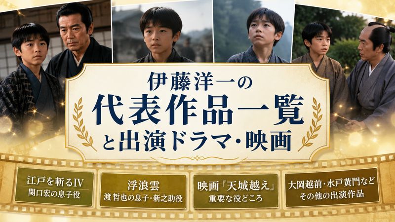 2.伊藤洋一の代表作品一覧と出演ドラマ・映画