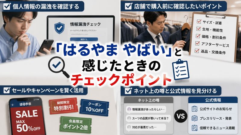 4.「はるやま やばい」と感じたときのチェックポイント